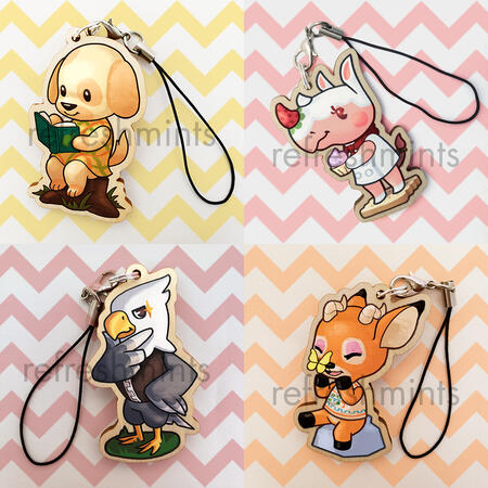 animal crossing wooden charms